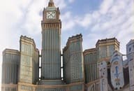 Al Safwa Tower and Abraj Al Bait beside the clock tower in Makkah
